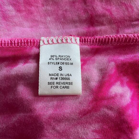 West Kei Pink Tie Dye Racer Back Maxi Dress Size S - Picture 7 of 7